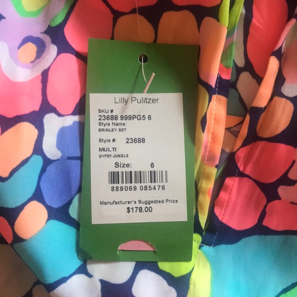 Lilly Pulitzer Gypsy Jungle 2 piece set NWT - Picture 7 of 7
